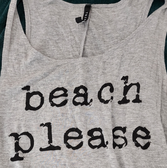 Beach Please Tank Top Size Medium - Picture 2 of 3